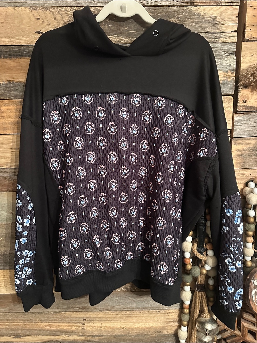 Free people dupe quilted hoodie